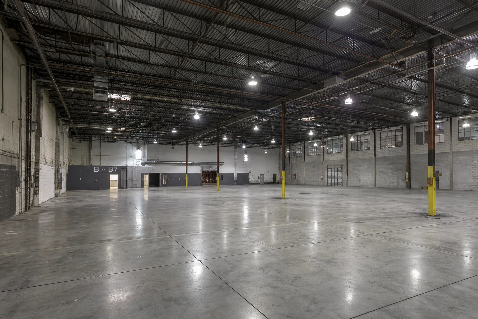 Vacant NuLu warehouse before its indoor pickleball conversion