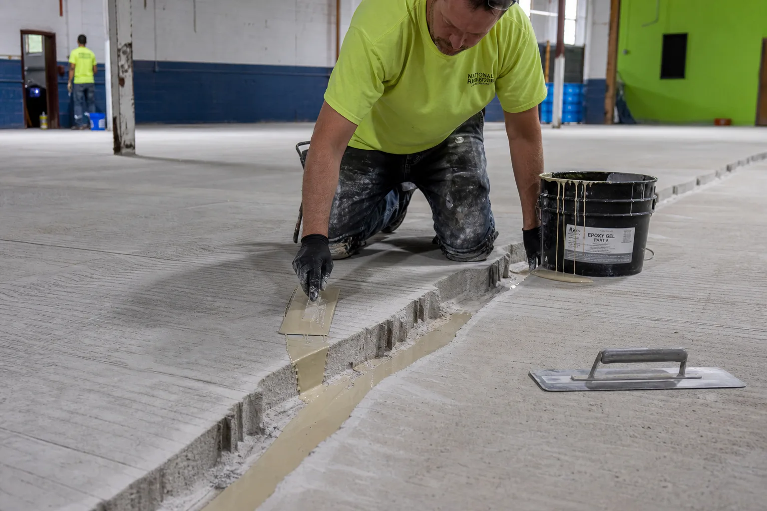 Expansion-joint treatment during the warehouse conversion